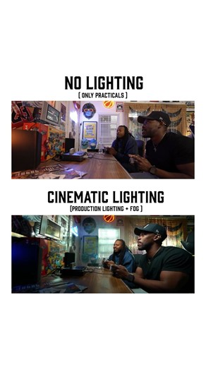 cinematic lighting vs house lights #cinematic #aputure