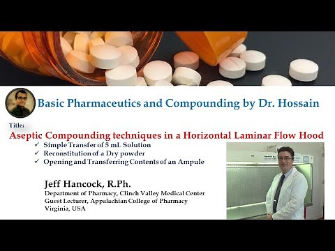 Aseptic Compounding Techniques in a Horizontal Laminar Flow Hood
