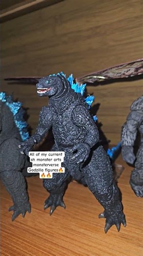 All of my monsterverse sh monster arts Godzilla collection currently😳🔥 #godzilladay #godzilla