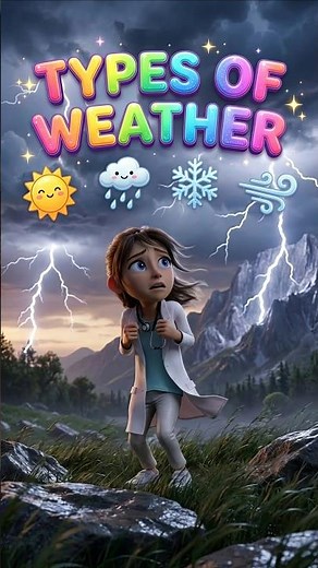 🌦️ Learning Weather for Kids! | Sunny, Rainy, Windy & Thunderstorm | Dr. Shizu’s Learning Adventures