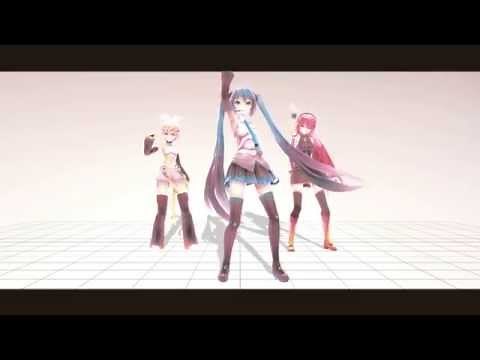 【MMD】 Spring Shower 【Miku,Rin,Luka】 \+MOTION DL\