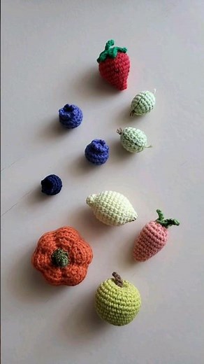 diy: crochet FRUITS and VEGETABLES