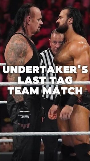 The Undertaker's last three tag team matches #wwe #wrestling #shorts
