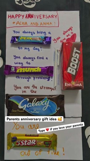 Parents Anniversary Gift Idea 🎁 #gifts #guess #diy #asthetic