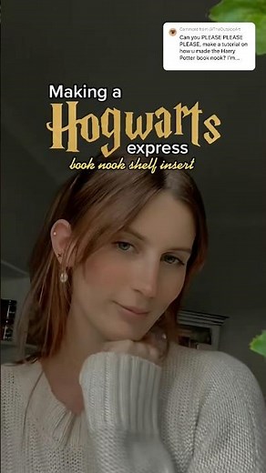 Harry Potter Hogwarts Express book nook ⚡️ #harrypotter #booknook #diy