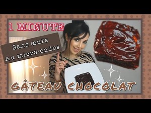 RECETTE FACILE GATEAU CHOCOLAT EN 1 MINUTE (au micro-ondes et sans œufs!) 🍂😋