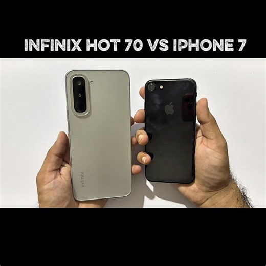 INFINIX HOT 70 vs IPHONE 7 - BOOTUP TEST!!