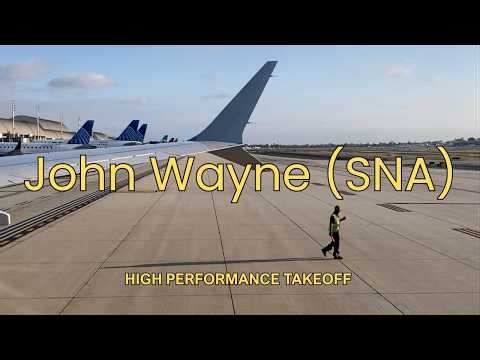 John Wayne Airport High Performance Takeoff