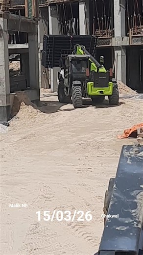 telehandler working construction site construction equipment _ shorts