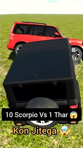 10 SCORPIO 🔥 VS 1 THAR 😱 ARMY WAR 💀 CODE 1000 | INDIAN BIKES 3D