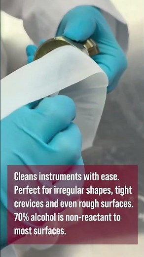 Chemtronics High-Purity Alcohol Wipes for ISO 4 Cleanrooms