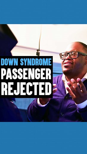 Dhar Mann on Instagram: "See the full video at @dharmannstudios. You can find the full video by scrolling down the feed, it was originally posted on 6/28/21 or you can also search "Down Syndrome Passenger Rejected" on YouTube to find the full video."