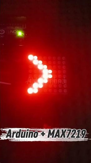 Arduino LED Matrix Arrow Animation 🔥 (No Flicker MAX7219)