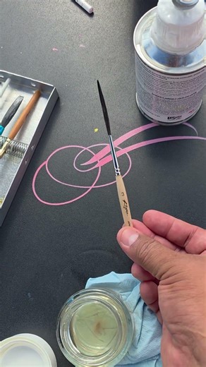 For Science!!! #pinstriping #pinstripingbrush #pinstriper