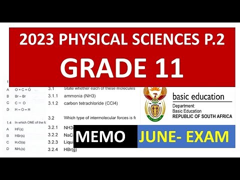 MEMO 2023 PHYSICAL SCIENCES GRADE 11 JUNE EXAMS [THUNDEREDUC] M.SAIDI