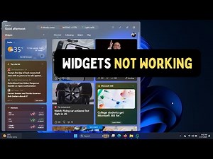 How to Fix Widgets Not Working in Windows 11