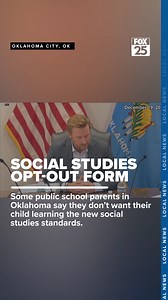 10K views · 80 reactions | A non-partisan, non-profit called "We're Oklahoma Education," or "WOKE" for short, created an opt-out form for the new social studies standards. Read more: https://bit.ly/4dLlStC | KOKH FOX 25 News, Oklahoma | Facebook