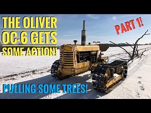 The Oliver OC-6 Crawler Pulls Trees To The Yard! This Oliver 77/88 Based Machine Is Fun In The Snow!