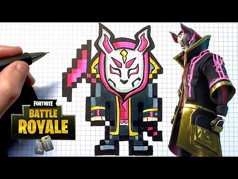 TUTO DESSIN NOMADE MAX PIXEL ART - SKIN FORTNITE