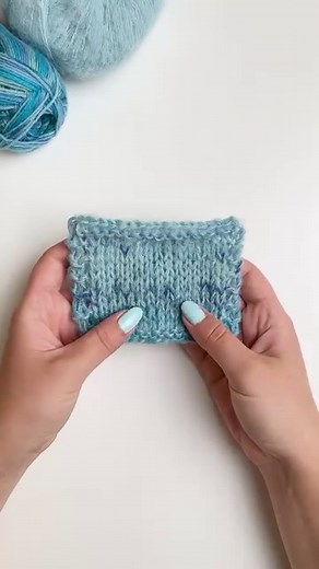 For a warm and fun yarn combination -that your kids might love- try working together DROPS Brushed Alpaca Silk 15, light sea green and DROPS Fabel 340, blue lagoon. The result is soft with a delicate fuzzy texture and a knitting tension of about 14 stitches = 10 cm using 7 mm needles, which is a perfect fit for our Yarn Group D patterns. Remember however that knitting tension varies from person to person and that the suggested needle size is only a guide. You can adjust the needle size or try to