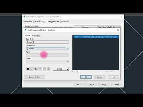 AutoCAD Civil3d Parcel Label Style Control of Segments & Area lots