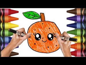 How to Draw an Orange: Easy Step-by-Step Tutorial × Easy Orange Drawing for Kids