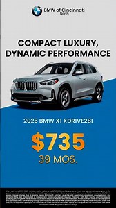 Drive the 2026 BMW X1 xDrive28i at BMW of Cincinnati North!