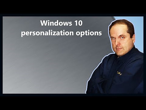 Windows 10 personalization options