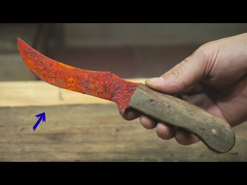 Hunting Knife Restoration from Scrap to Sharp
