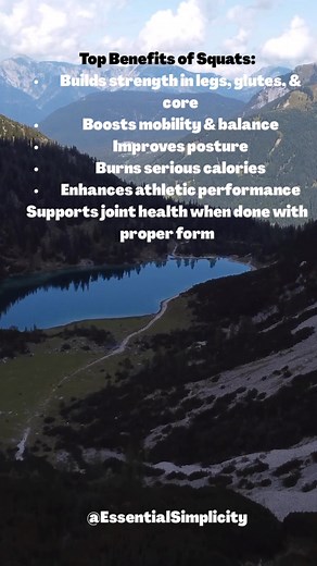 🏋️‍♂️ Why You Should Be Doing Squats 🔥 Squats are one of the most powerful exercises you can do — and you don’t need a gym to start seeing the benefits! ✅ Top Benefits of Squats: • Builds strength in legs, glutes, & core • Boosts mobility & balance • Improves posture • Burns serious calories • Enhances athletic performance • Supports joint health when done with proper form No weights? No problem. Bodyweight squats still work wonders 💪 🔁 Start with 3 sets of 10–15 reps. Stay consistent, focus