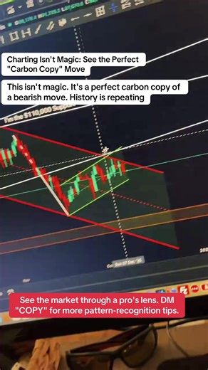 This top and bottom create a perfect replica of the prior down move. This is how charting works. #ChartPatterns #TechnicalAnalysis #Bitcoin #ProTrader #InvestingSecrets