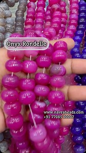 1.8K views · 98 reactions | New Onyx Rondelle | Navra Beads | Facebook