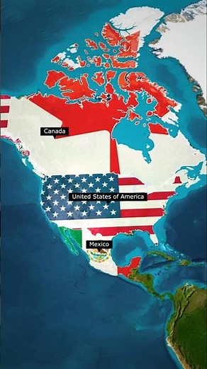 Countries of North America!! #geography #geographyfacts #northamerica #usa #canada #mexico