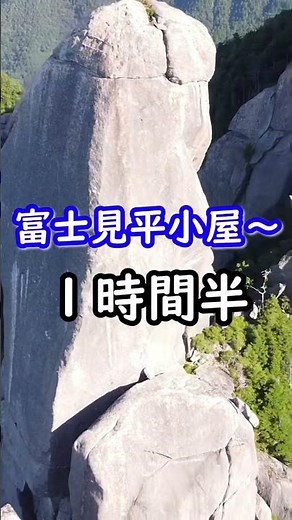 1分で分かる百名山「瑞牆山」登山ルート【瑞牆山〜大日岩周回ルート】#shorts