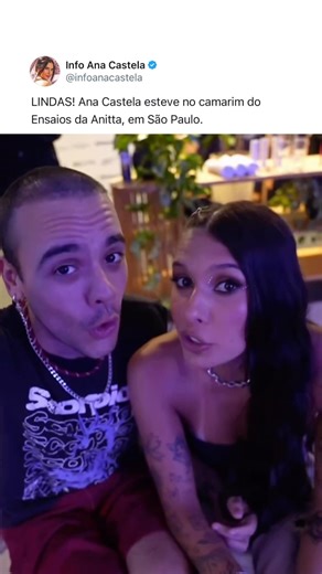 Ana Castela and Anitta at rehearsals ❤️ #anacastela #singer #cowgirl #anitta