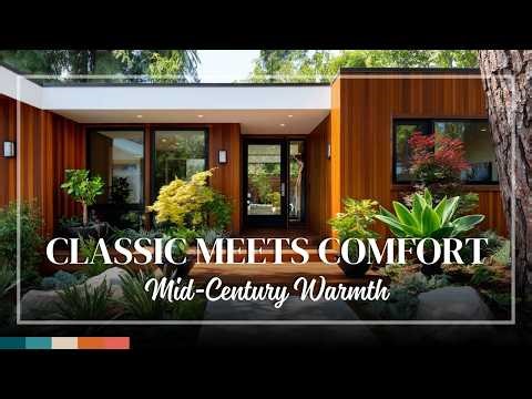 Mid Century Modern Homes with Wood Panels – Organic Warmth Meets Modernist Luxury
