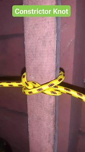 92 reactions · 62 shares | The constrictor knot is one of the most effective binding knots. Simple and secure, it is a harsh knot that can be difficult or impossible to untie once tightened. It is made similarly to a clove hitch but with one end passed under the other, forming an overhand knot under a riding turn. #Knot #Simpulluno #Constrictorknot #scout #diy @pengikut @sorotan | Luno Nilza | Facebook