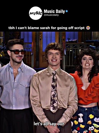 I can't blame Sarah for going off script