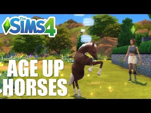How To Age Up Horse/Foal (Horse Ranch) - The Sims 4