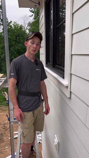 Also commonly known as a drip edge! Its a great feature for exterior trim to protect from water damage. #selfbuild #ownerbuilder #exteriorfinishes