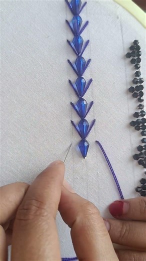 Amazing embroidery tutorial #embroiderylover #youtubeshorts #embroideryart #handembroidery