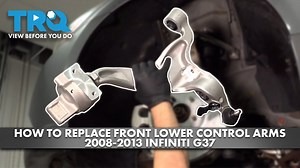 Watch How to Replace Front Lower Control Arms 2008-2013 Infiniti G37 on Amazon Live