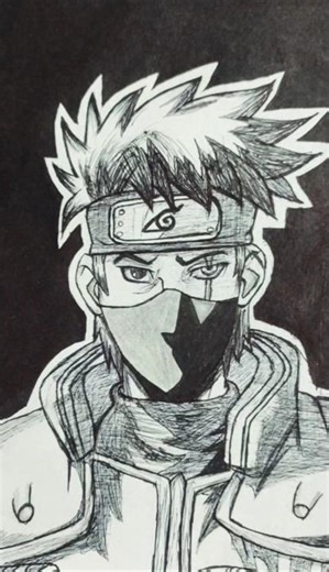 Kakashi Hatake Drawing 🔥 | 100% Completed Anime Sketch | Naruto Fan Art