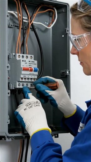 MCB 2pole 32Amp to MCCB 2 pole 32Amp connections #electrical #wiring