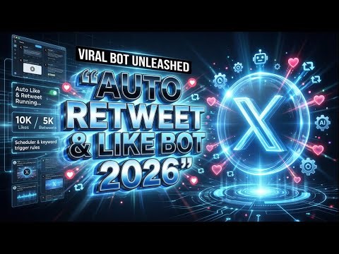 Twitter Auto Retweet Like Bot 2026 | Twitter Automation Tool