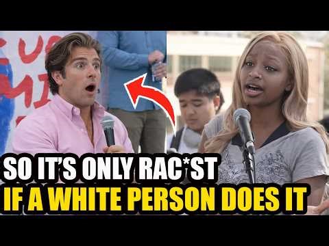 MAGA Man SNAPS After Black Students OPENLY Support “Anti-White Racism”