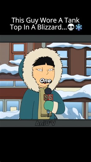 This Guy Wore A Tank Top In A BLIZZARD...💀❄️ #usa