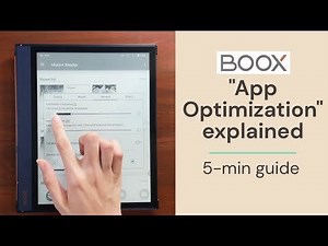 An overview of what (most of) the App Optimization settings do