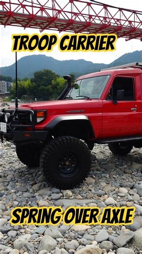 Spring over axle lift, Land Cruiser 70 troopy