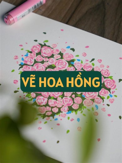 Cách Vẽ Hoa Hồng Đơn Giản và Đẹp